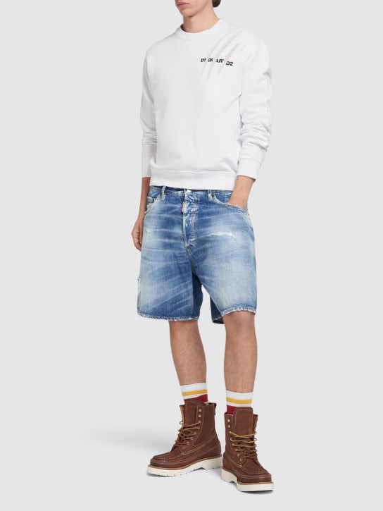 Dsquared2: Sweatshirt aus Baumwolle „Cool Fit“ - Weiß - men_1 | Luisa Via Roma