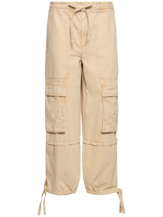 Marant Etoile: Ivy cotton cargo pants - Bej - women_0 | Luisa Via Roma