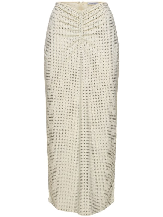 Weworewhat: Embellished midi skirt - Beyaz - women_0 | Luisa Via Roma