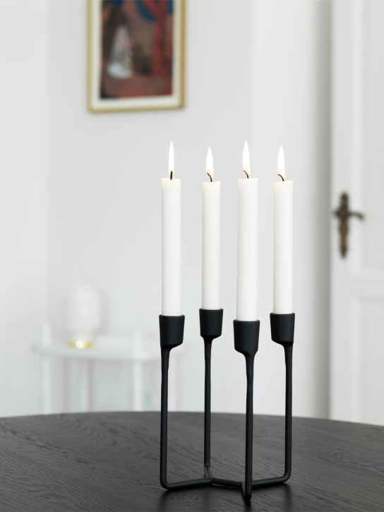 Normann Copenhagen: Heima 4-armed candlestick - Siyah - ecraft_1 | Luisa Via Roma