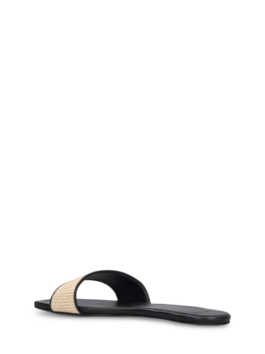 5mm hades cotton & leather flat sandals - Loulou Studio - Women  | Luisaviaroma
