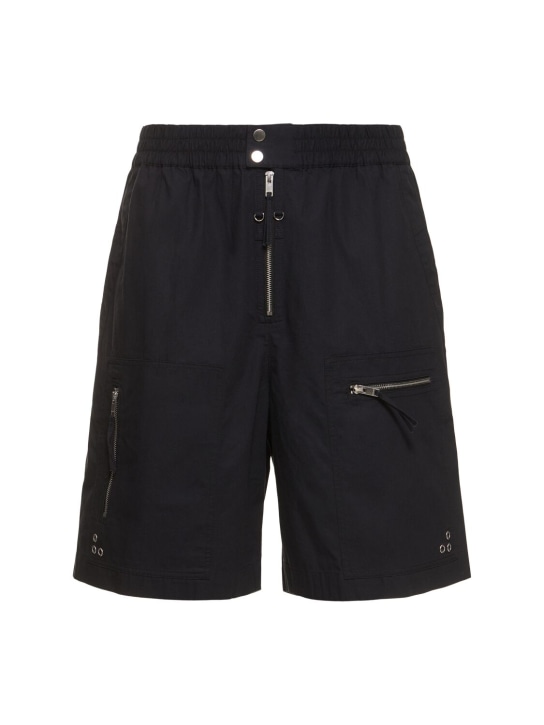 Marant: Workwear-Shorts aus Baumwolle „Nahlan“ - Schwarz - men_0 | Luisa Via Roma
