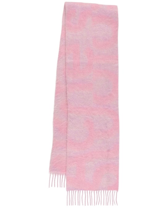 Acne Studios: Vandy wool blend scarf - Pink - women_0 | Luisa Via Roma