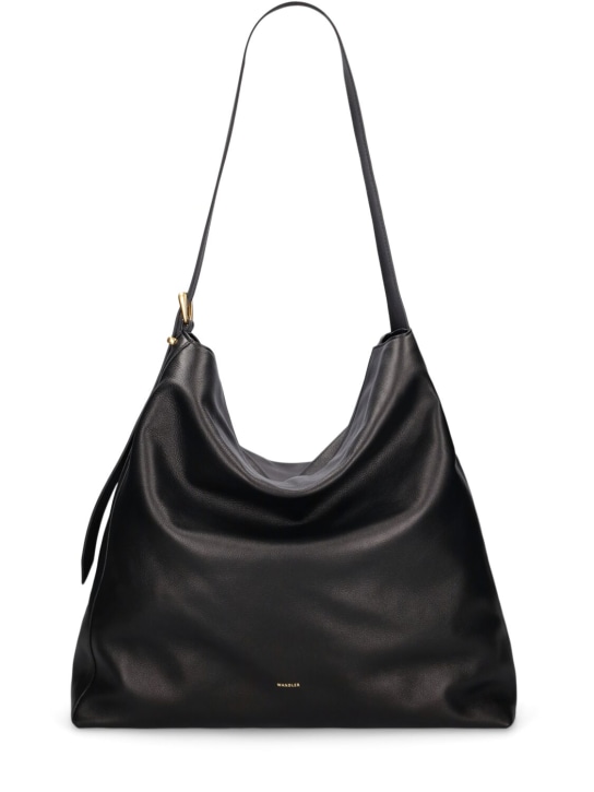 Wandler: Grand sac cabas en cuir Marli - Black Crust - women_0 | Luisa Via Roma