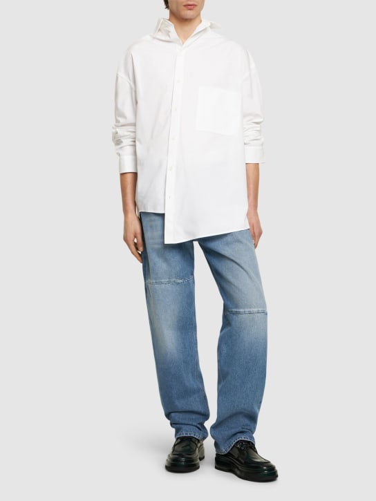 Jacquemus: Camisa de algodón - Blanco - men_1 | Luisa Via Roma