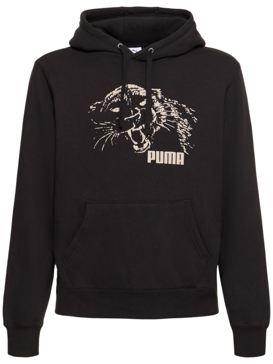 PUMA: Noah sweatshirt hoodie - Black - men_0 | Luisa Via Roma