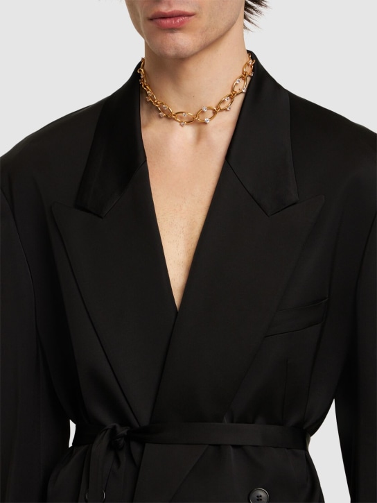 Panconesi: Kismet crystal choker - Gold/Crystal - men_2 | Luisa Via Roma