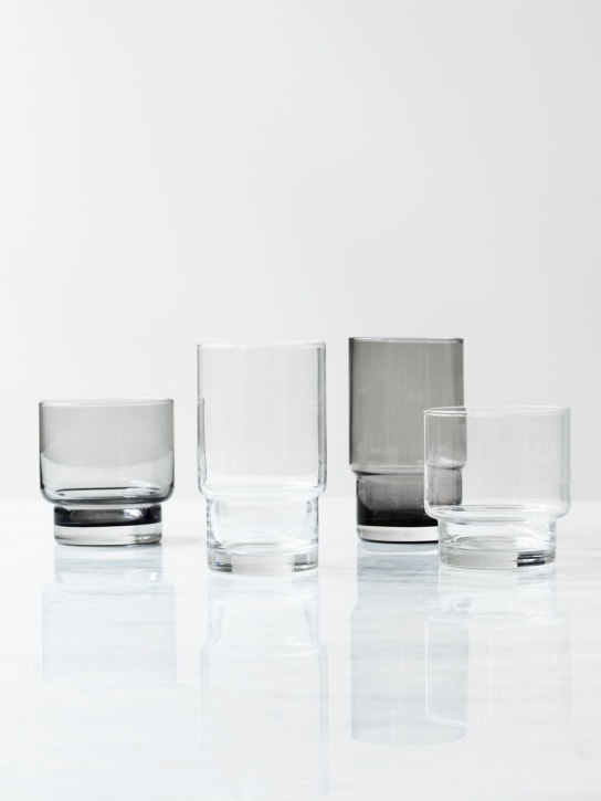 Normann Copenhagen: Set of 4 Large Fit glasses - Transparent - ecraft_2 | Luisa Via Roma
