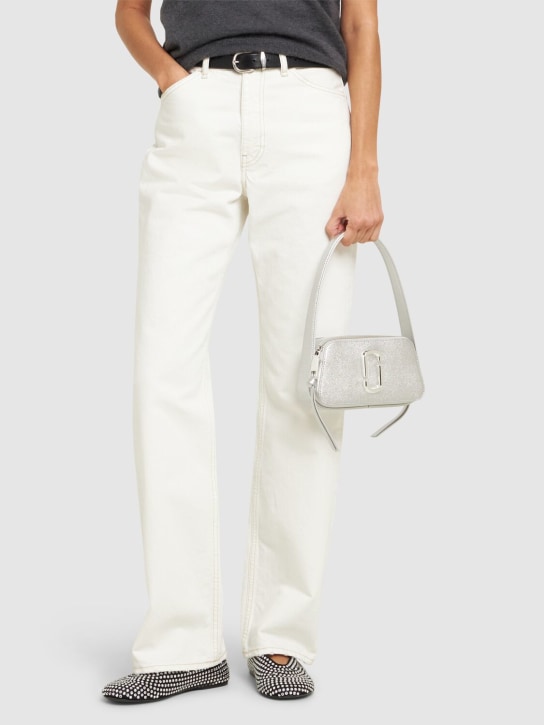 Marc Jacobs: The Slingshot leather shoulder bag - Gümüş - women_1 | Luisa Via Roma