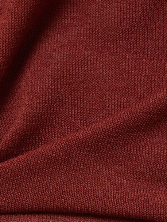 Lemaire: Top in cotone - Rosso Carminio - women_3 | Luisa Via Roma