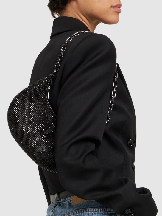 Marc Jacobs: The Small Curve leather shoulder bag - Siyah - women_1 | Luisa Via Roma