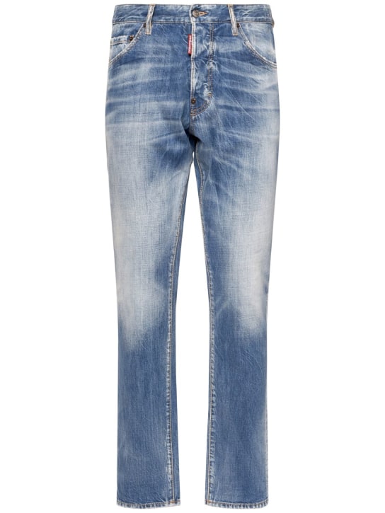 Dsquared2: Cool Guy cotton denim jeans - Navy - men_0 | Luisa Via Roma
