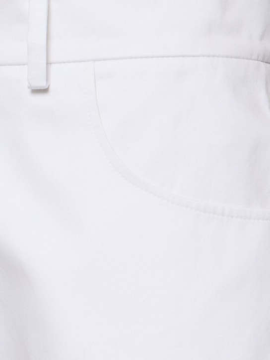 Magda Butrym: Shorts in cotone - Bianco - women_3 | Luisa Via Roma