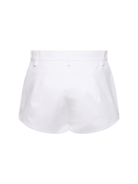 Magda Butrym: Shorts in cotone - Bianco - women_4 | Luisa Via Roma
