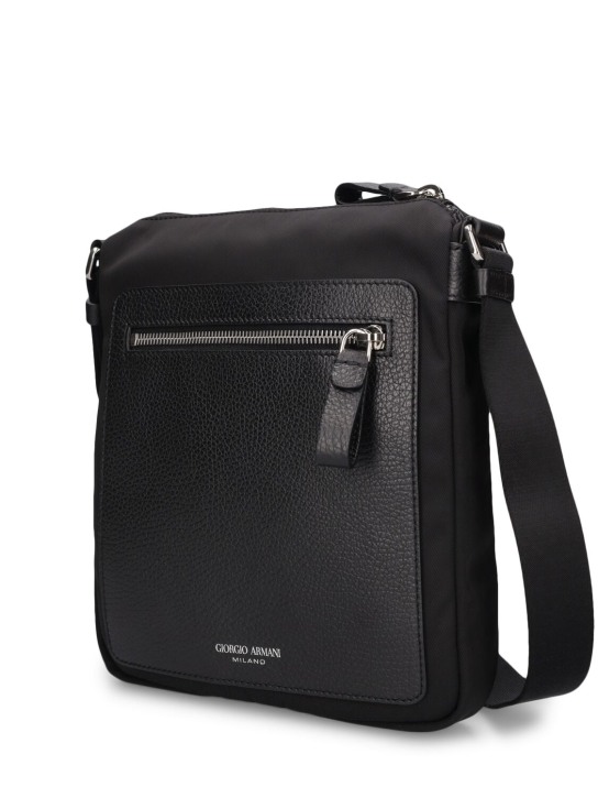 Giorgio Armani: Giorgio Armani logo斜挎包 - men_3 | Luisa Via Roma