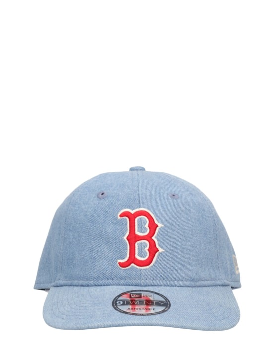 New Era: Cappello Boston Red Sox in denim washed - Washed Denim - men_0 | Luisa Via Roma