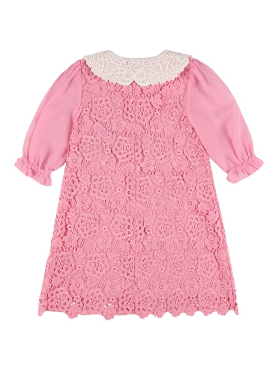 Self-portrait: Vestito in pizzo - Rosa - kids-girls_2 | Luisa Via Roma