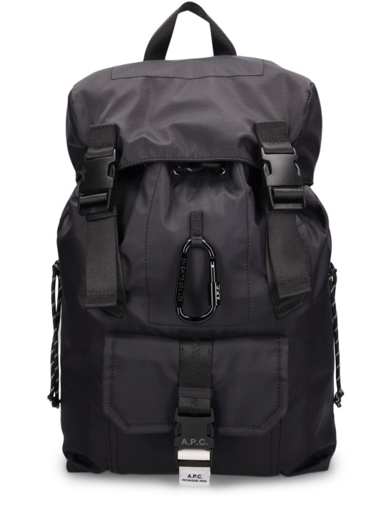 A.P.C.: Nylon backpack - Black - men_0 | Luisa Via Roma