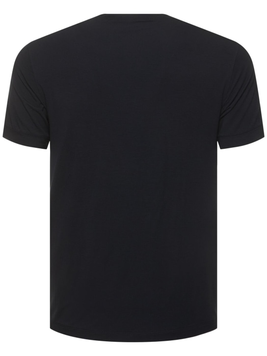 Giorgio Armani: Mercerized viscose jersey t-shirt - men_4 | Luisa Via Roma