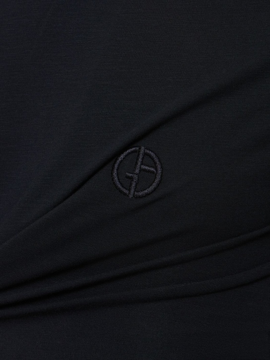 Giorgio Armani: Mercerized viscose jersey t-shirt - men_3 | Luisa Via Roma