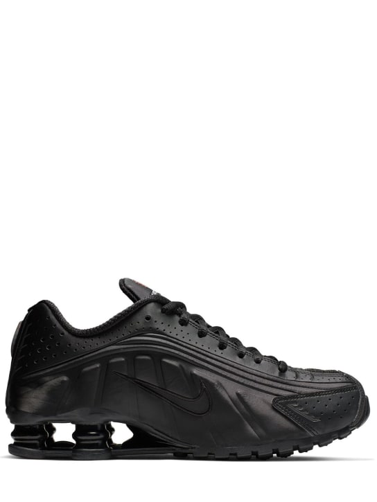 Nike: Shox R4 sneakers - Black/Black-bla - women_0 | Luisa Via Roma