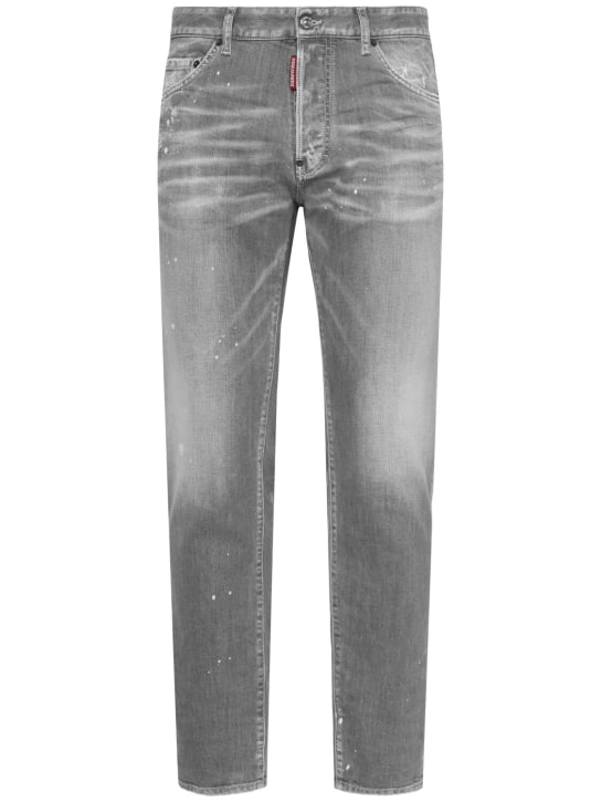 Dsquared2: Jeans Cool Guy de denim de algodón - Gris - men_0 | Luisa Via Roma