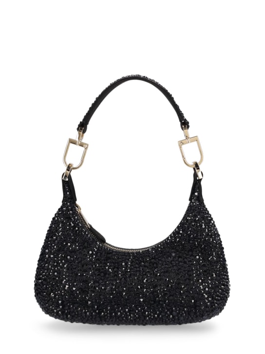 Giorgio Armani: Le Prime embellished hobo shoulder bag - Black - women_0 | Luisa Via Roma
