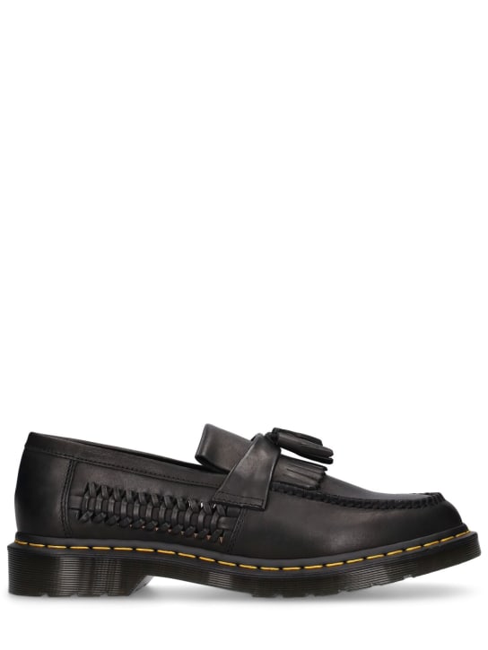 Dr.Martens: Adrian Woven leather loafers - Black - men_0 | Luisa Via Roma