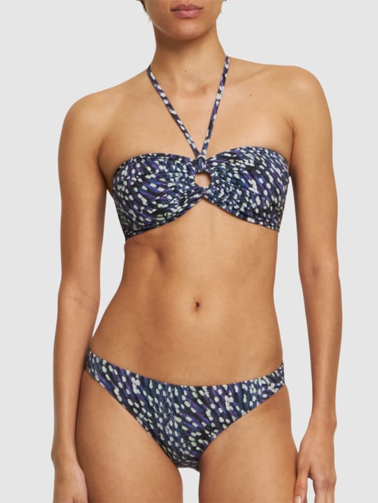Isabel Marant: Haut de bikini à encolure licou Starnea - Bleu - women_1 | Luisa Via Roma