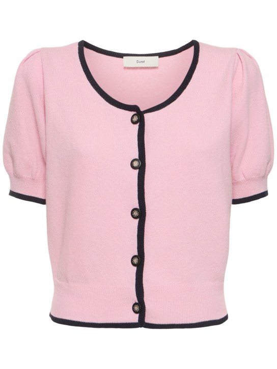 Dunst: 大圆领泡泡袖开衫 - 粉色 - women_0 | Luisa Via Roma