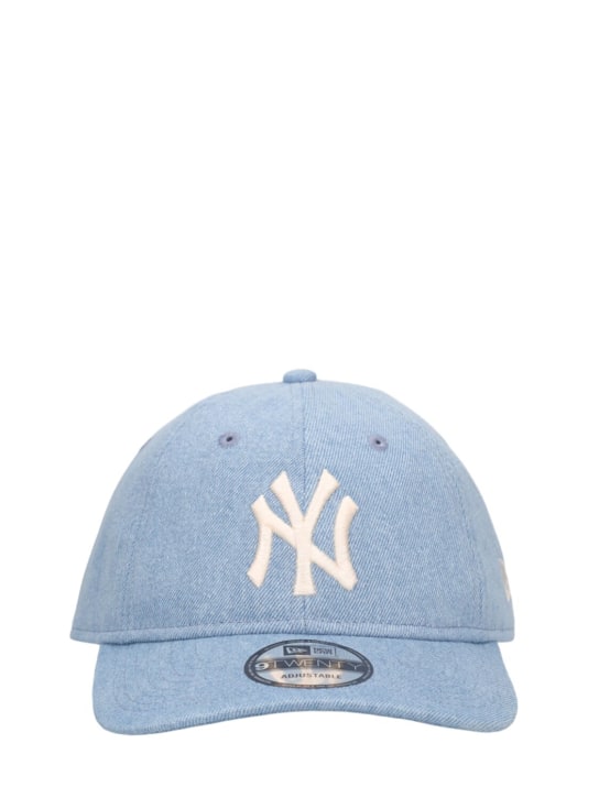 New Era: Washed denim New York Yankees棒球帽 - 洗水牛仔蓝 - men_0 | Luisa Via Roma