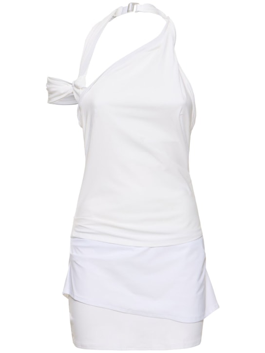 Nike: Jacquemus layered dress - White - women_0 | Luisa Via Roma