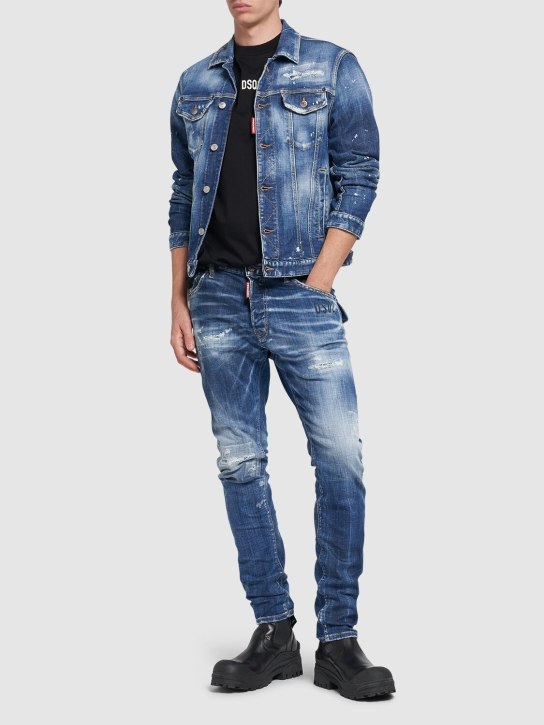 Dsquared2: Jeans aus Baumwolldenim "Cool Guy“ - Dunkelblau - men_1 | Luisa Via Roma