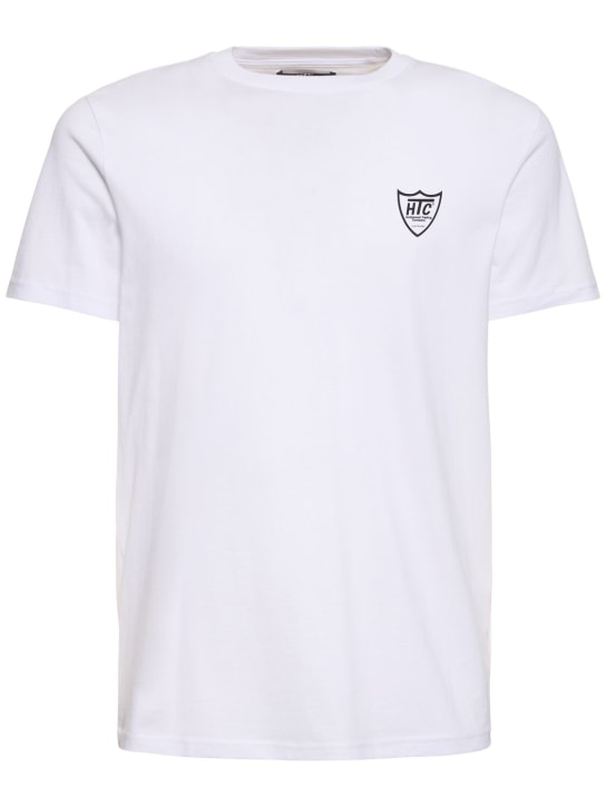 HTC Los Angeles: T-shirt in jersey di cotone con logo - Bianco - men_0 | Luisa Via Roma