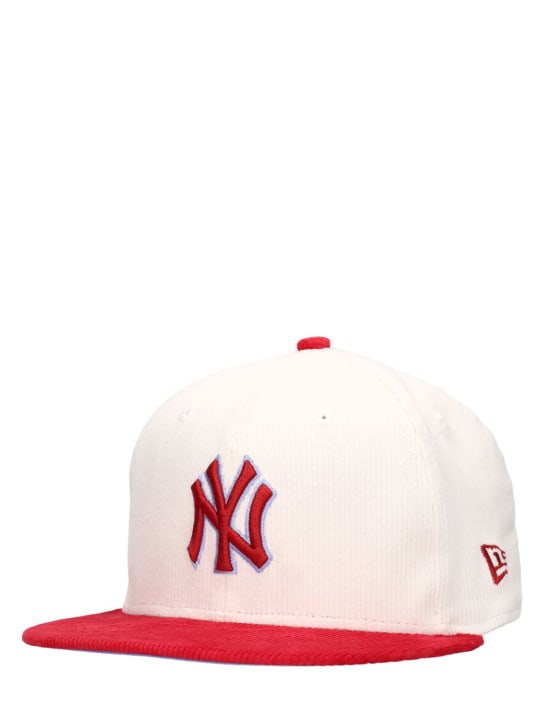 New Era: NY Yankees 59Fifty棒球帽 - 米黄色/红色 - men_1 | Luisa Via Roma