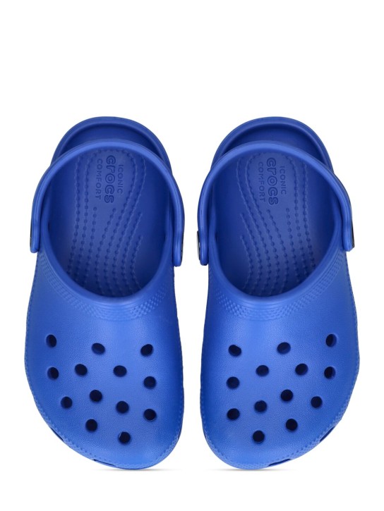 Crocs: Classic Clog rubber crocs - Blue - kids-girls_1 | Luisa Via Roma