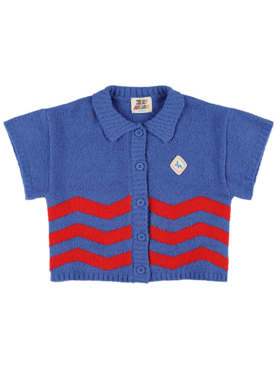 Jellymallow: 科技织物针织衬衫 - 蓝色 - kids-boys_0 | Luisa Via Roma