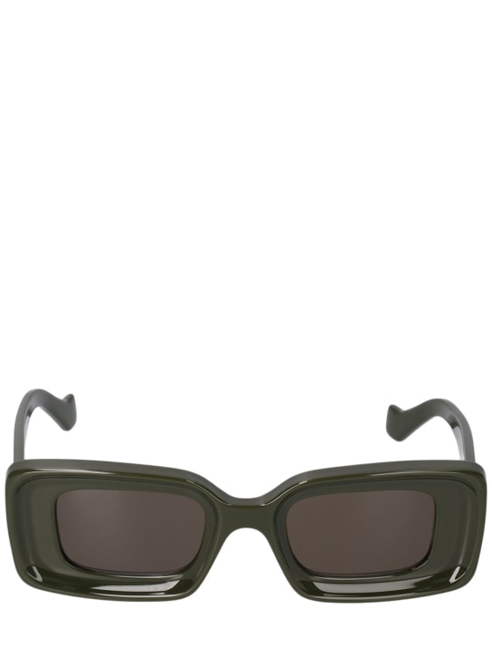 Loewe: Anagram squared sunglasses - Green - women_0 | Luisa Via Roma