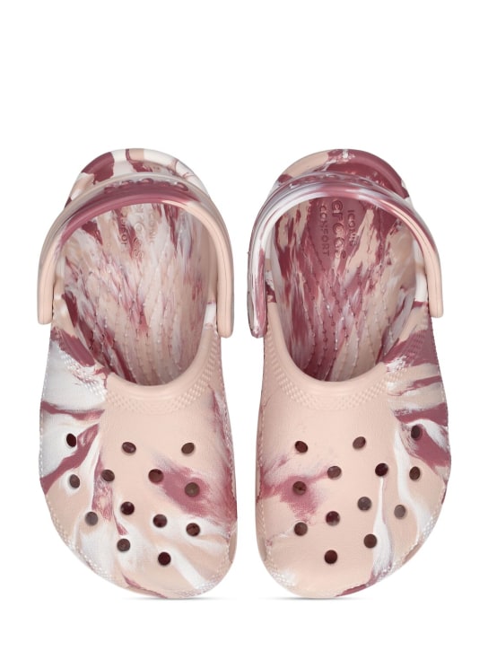Crocs: Crocs de goma con estampado tie dye - Beige - kids-girls_1 | Luisa Via Roma