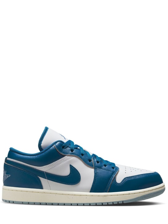 Nike: Air Jordan 1 Low sneakers - White/Blue - men_0 | Luisa Via Roma