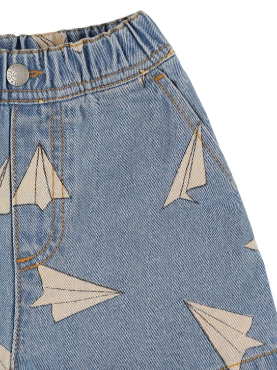 Jellymallow: Shorts de denim estampado - Azul Claro - kids-girls_1 | Luisa Via Roma