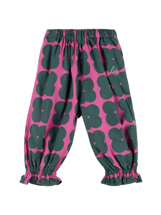 Jellymallow: Pantalones de felpa de algodón - Púrpura/Multi - kids-girls_0 | Luisa Via Roma