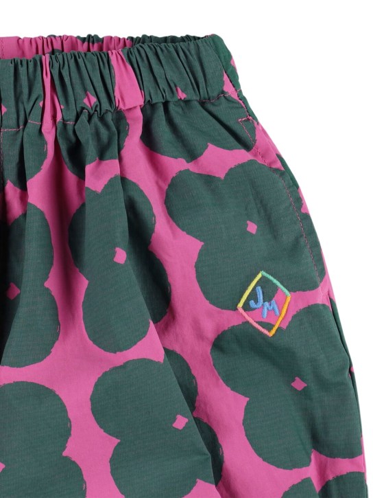 Jellymallow: Pantalones de felpa de algodón - Púrpura/Multi - kids-girls_1 | Luisa Via Roma
