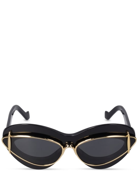 Loewe: Double Frame acetate sunglasses - Black - women_0 | Luisa Via Roma