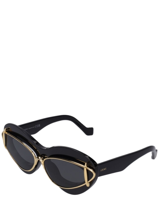Loewe: Double Frame acetate sunglasses - Black - women_1 | Luisa Via Roma