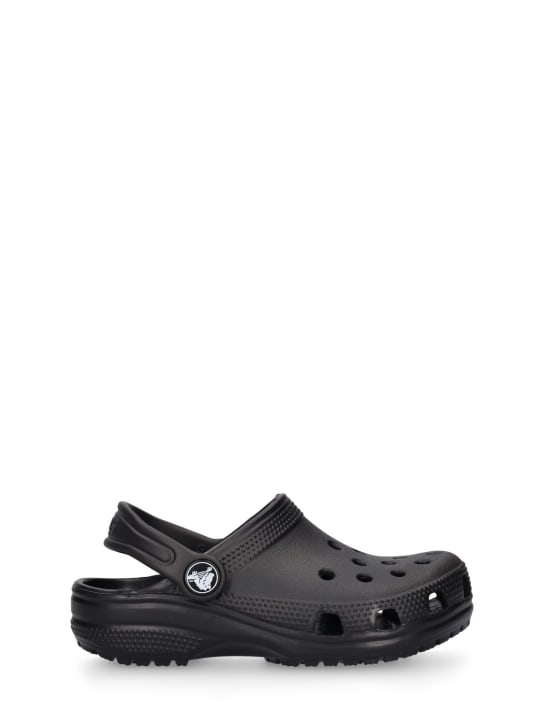 Crocs: Classic Clog橡胶凉鞋 - 黑色 - kids-girls_0 | Luisa Via Roma
