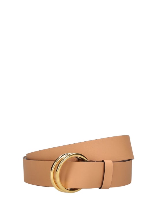 Michael Kors Collection: Jackie leather belt - Suntan - women_0 | Luisa Via Roma