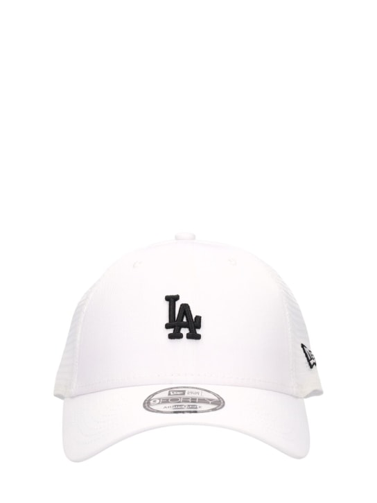 New Era: LA Dodgers 9Forty卡车司机帽 - 白色/黑色 - men_0 | Luisa Via Roma