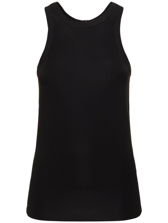 Toteme: Tank top de jersey de viscosa - Negro - women_0 | Luisa Via Roma