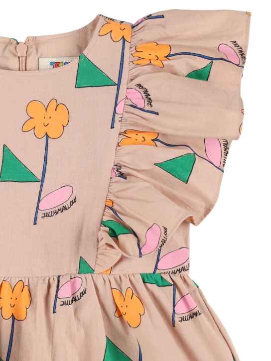 Jellymallow: Kleid aus Baumwolle - Beige/Multi - kids-girls_1 | Luisa Via Roma